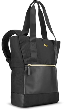 Solo New York Damen Tote Rucksack schwarz/gold