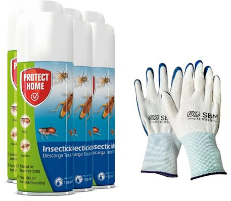 Protect Home - Insecticida Descarga Total, automático, antiguo Solfac, 150ml (Pack 6 unidades)