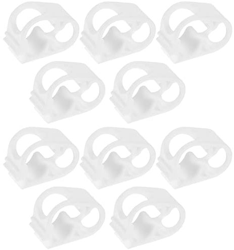 VILLCASE 10 Pcs Hose Clamp Siphon Hose Control Clamps Tubing Clips Clamp for Aquarium Tube Tubing Clamp Shut Off Clamps Flow Control Tube Clip Water Stop Clip Adjustable Regulator White