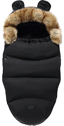 Dsoar Kinderwagen Fußsack Universal Winter Warm Baby Schlafsack Outdoor Wasserdicht und Winddicht, Geeignet für Kinderwagen, Buggy, Babybett