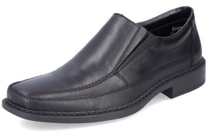 Rieker Uomo Mocassini B0873, Uomini Pantofole,Scarpe da College,Pantofola,Scarpe Basse,Elegante,Scarpe Business,Nero (Schwarz / 00),40 EU / 6.5 UK