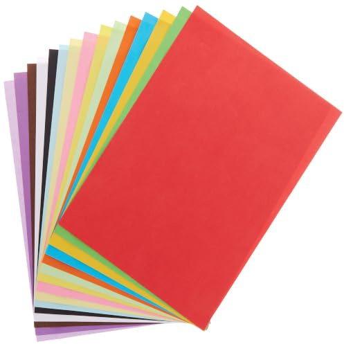 Baker Ross FX824 A4 Construction Paper Value Pack - Pack of 150, Classroom Craft Essential, Arts and Crafts for Kids, School Supplies
