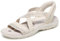 Skechers Damen Reggae Slim-Summer Sparkle Sandalen, Natürlich, 40 EU