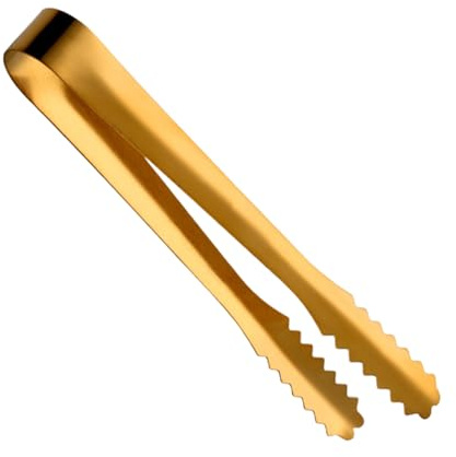 Piccole pinze da servizio - Clip per ghiaccio in acciaio inossidabile | Pinze per antipasto di zucchero da cucina | Utensili compatti per dessert, snack, pizzicare in acciaio inossidabile con denti