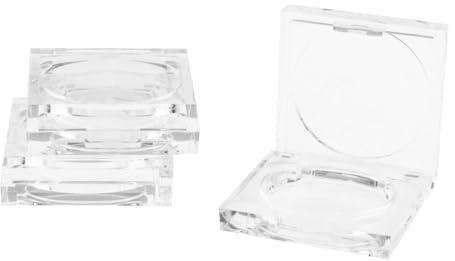 siduytin Estuche vacío para Base de Maquillaje, Estuche para Rubor en Polvo, práctico y Ligero, para Viaje, para Polvos Sueltos y Sombras de Ojos vacías.