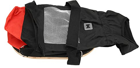 Drfeify Dog Wheelchair, Oxford Fabric, Comfortable Pet Scooter with Chest Support and 4 Silent Wheels for Disabled Dogs Outdoor Mobility (L(Suitable for 6.5‑9kg/14.3‑19.8lb))