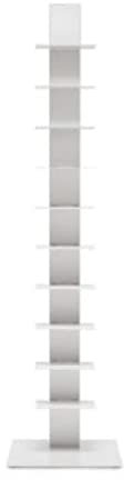 BBB Italia Sapiens Bücherregal, vertikal, Weiß H152 10 Regalböden Bruno Rainaldi