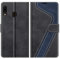 MOBESV Hülle für Samsung Galaxy A20e Handyhülle, Lederhülle mit Kartenfach, Klapphülle mit Ständer, Flip Case Handytasche Schutzhülle, Modisch Schwarz