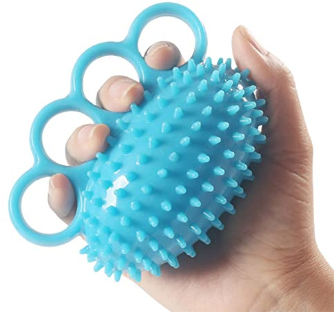 Bola Antiestrés, Bola QeeHeng Para Agarrar Los Dedos, BolaPara Fortalecer Los Dedos, Bola Para Masaje de Espalda, Entrenador Para Fortalecer Los Músculos y Las Manos de 4 Dedos