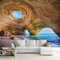 Personalisierte Wandfarbe Dekoration Dekoration Für Restaurant Clubs Seaside Cave Tapeten Wohnkultur Fototapete 3D Effekt Wohnzimmer Schlafzimmer Kinderzimmer-250Cm×170Cm
