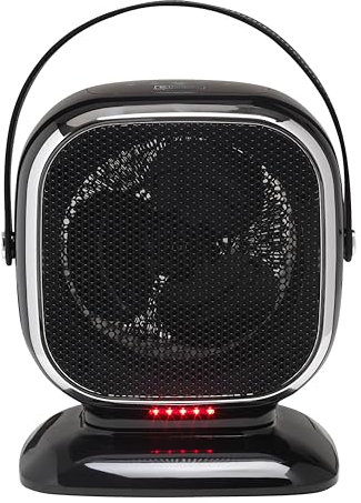 Dimplex Q3BTB QubeFan 2-in-1 3kW Oscillating Fan Heater and Cooling Fan with Timer, Thermostat, 2 Heat Modes, Cooling, Bluetooth, Digital, Leather Handle, Safety Cut Out and Overheat Protection