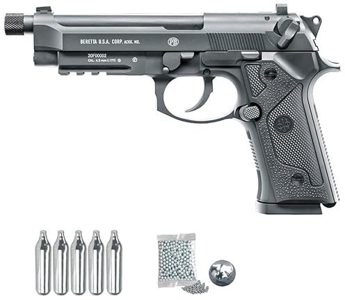 Beretta M9A3 FM CO2 (4,5 mm) | Pistola de Aire comprimido (Bolas de BB´s) Calibre 4,5 mm + 5 Cargas de Co2 + 500 Bolas. Full Metal. Blowback