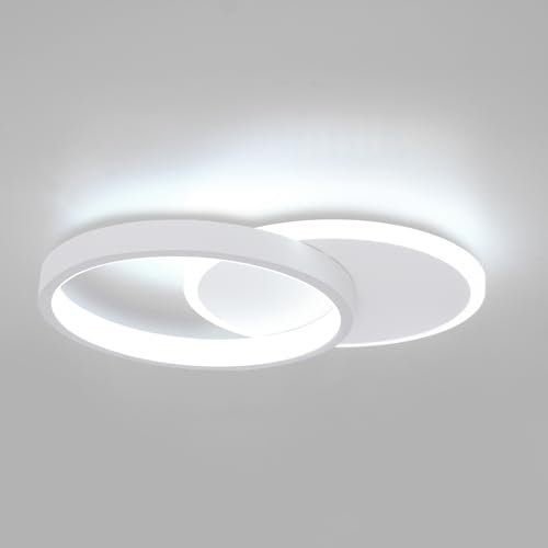 Aeyytoe Plafonnier LED Lampe de plafond 24W 2400lm, Moderne Luminaire Plafonnier pour Coucher Couloir Salon Salle de Bains Cuisine, Blanc Froid 6000K