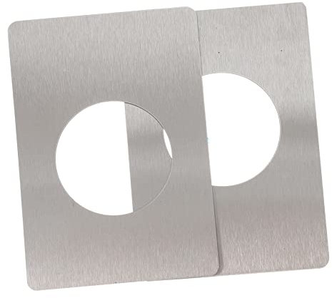 HOMOCONO 2piezas Placa De Refuerzo De Puerta De Acero Inoxidable Embellecedor Para Reparación De Cerraduras y Perillas Fijación Duradera y Fácil Instalación Para Puertas Residenciales