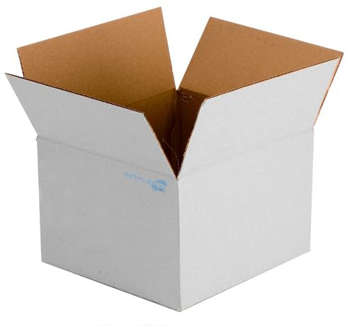 SIMPLETEK - Boîte en carton blanc renforcée à double vague 270 x 510 x 540 mm KBSFSK24242