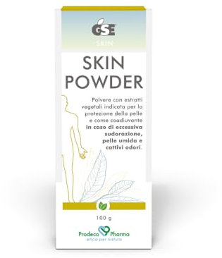 Prodeco Pharma GSE SKIN POWDER 5 D 500 g - Polvere Dermatologica Indicata per la Protezione della Pelle e Come Coadiuvante in caso di Sudorazione Eccessiva, Pelle Umida e Cattivi Odori