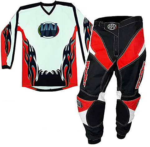 WinNet Completino tuta Bimbo Bambino Moto Cross Quad Maglia maglietta + Pantalone