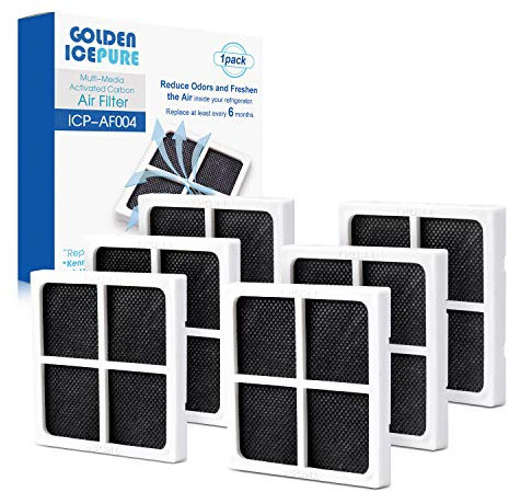 GOLDEN ICEPURE Fresh Air Ersatz-Luftfilter, Kühlschrank Luftfilter, Ersatz für Kühlschränke/Kühlschränke/Luftreiniger LG LT120F, LFX31925SW, LFX31925SB, Kenmore 469918 6 Stück