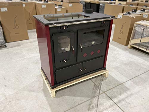 Prometey Practik Lux Holzofen mit Keramikplatte, 9,5 kW, Energieklasse A+