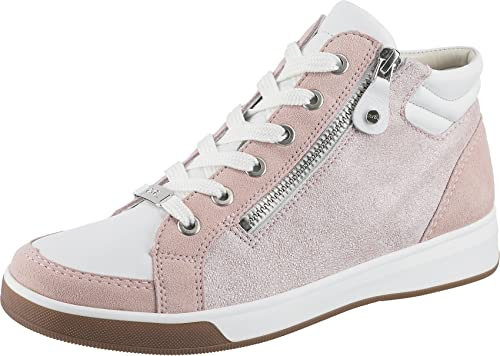 ARA Damen Rom Mid-cut Sneaker, ROSE,WEISS , 41.5 EU