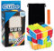 D-FantiX Bauklötze Zauberwürfel 3x3, Build-on Brick Cube 3x3x3 Speed Cube 2-in-1 Brain Teaser Puzzle mit Stein Trennhilfe Für Lego Kinder Erwachsene Magic Cube Spielzeug Geschenke (Weiß)