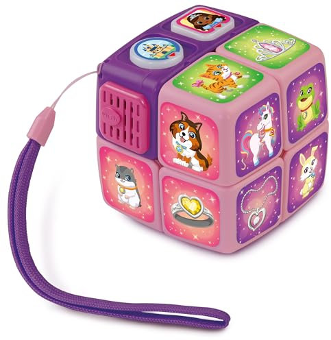 Vtech Twist & Learn Princess-Würfel – Interaktiver Lernwürfel mit spannendem Wissen zu Haustieren und Styling – Für Kinder von 4-8 Jahren