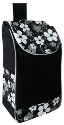 Einkaufstasche Shopping Bag Replacement Bag für Einkaufstrolley Shopping Cart Klappbarer Einkaufswagen, Multifunktions-Einkaufstasche für Zuhause Supermarkt Trolley-Taschen (Schwarz)
