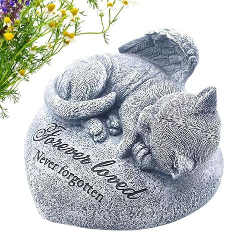 Gedenksteine für Katzen – Gartenkatzenstatuen, Gedenkstätten für Haustiere | Grabsteine für Haustiere, Grabsteine für Gedenkstätten