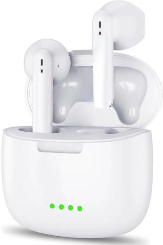 uouom Auriculares Inalámbricos, Auriculares Bluetooth 5.3 HiFi Estéreo con HD Mic, 40H Estéreo Control Táctil Cascos Inalambricos, IP7 Impermeable Audifonos Inalambricos para iPhone Android iOS