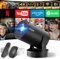 Mini Beamer Unterstützt 4K 1080P, Projektor Tragbarer mit WiFi 6 und Bluetooth 5.4, Beamer Klein Projektor Auto Keystone 180°Dreh Kompatibel mit HDMI/TV Stick/Memory Stick/Laptop, Schwarz