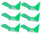UKCOCO 6 Piezas Cuernos Yin y Yang Herramientas Raspadoras Para Recortar Esquinas Herramienta De Yeso Paleta De Estuco Herramienta Para Raspar Esquinas De Polivinilo Verde