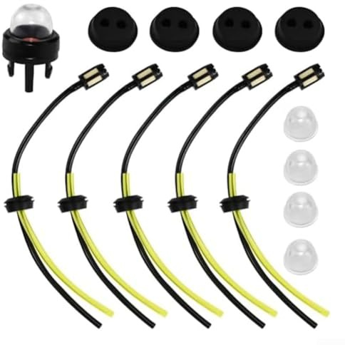 14-teiliges umfassendes Rasenmäher-Kraftstoff-Set, wesentliche Teile, einschließlich Schläuche und Glühbirnen für Trimmer und Gartenmaschinen