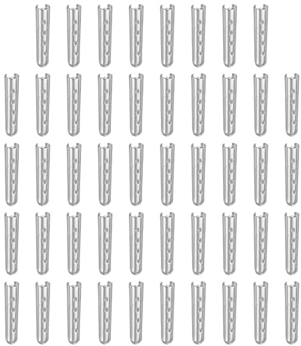 PATIKIL Skosnöre spetsar, öppen mun aglets skor spetsband ändspets lock ersättning för klädsträngar, Silver ton, 23mm