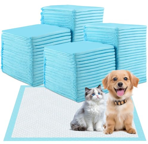 Wozzies 100 Pezzi Traversine Cani, 60 x 60 cm Tappetini Igienici per Cuccioli, Tappetini Assorbenti per Gatti è Progettato a 6 Strati per Asciugare Rapidamente e Prevenire le Infiltrazioni