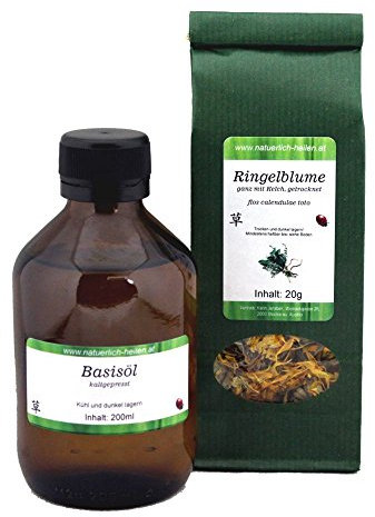 Ringelblumen Öl-Auszug mit Mandelöl - zum Selbstherstellen - ohne chemische Zusätze
