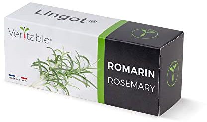 Lingot® Romarin - Compatible Potager d'Intérieur Véritable® et Exky® - Recharge prête à l'emploi - Substrat avec Graines Intégrées
