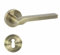 domino Türgriff Drückergarnitur BB-Buntbart Set Rund-Rosette Türklinke für Bürotür, Kellertür & Innentür Türbeschläge aus Aluminium Bronze Türdrückergarnitur NEMO-R M3