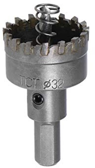 sourcing map 32mm Carbide Hole Cutter, Hole Saws for Stainless Steel Sheet Metal, High Density Carbide Tooth
