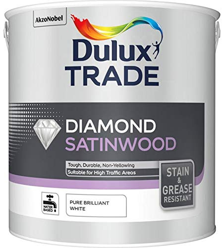 Dulux Trade - 2.5L White Satin Wood Paint