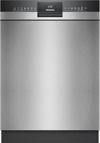Siemens SN43ES02CE iQ300 Smarter Geschirrspüler Unterbau, 60 cm breit, Besteckschublade, Made in Germany, Edelstahl, automatische Türöffnung bei Programmende, angenehm leise dank iQdrive, aquaStop