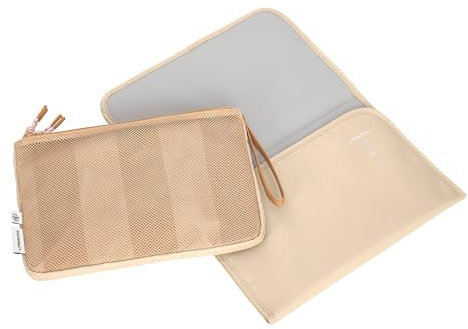 LÄSSIG Baby Windeltasche mit Wickelunterlage für unterwegs/Casual Changing Organizer beige/camel