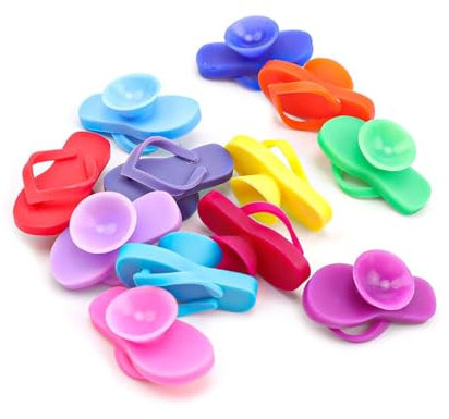 0XBIT 12 Pezzi Segnabicchieri Silicone, Segna Bicchiere con Ventosa, Colore Casuale, Riutilizzabile Pennarelli per Bicchieri di Vino per Bicchiere D'acqua, Bicchiere Vino