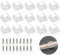 Greacesrio Clip para tiras LED de fijación con tornillos, clips de montaje, 50 unidades, material plástico, montaje en pared