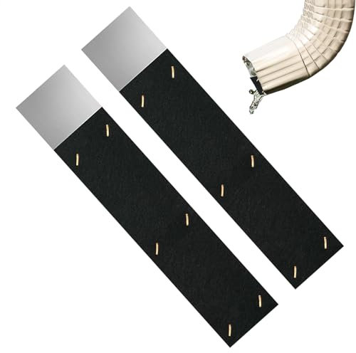 Gutter Noise Dampener, 2X Silencer Insert, Adjustable Drainage Tool, Soundproof Noise Reducer, Multifunctional Quiet Solution, 29x10cm, Home Pipe Maintenance Accessory