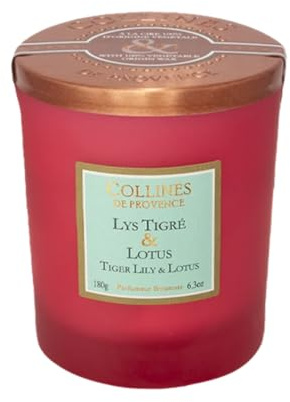 Collines de Provence - Bougie parfumée 180g - Lys Tigré et Lotus
