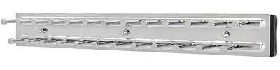Rev-A-Shelf Pullout 14 Inch Side Mount Extending Closet Tie and Belt Organization Storage Rack Holder for Up to 25 Ties, Chrome, TRC-14CR