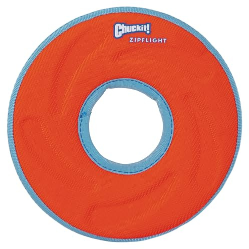 Chuckit! Zipflight Flying Disc Dog Toy, Small (6), Green and light Blue