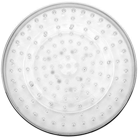 Soffione doccia 8 pollici rotondo Douchett LED luminoso sensore di temperatura testa doccia con cambio di colore 20 x 1,5 cm