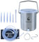 TopQuaFocus 2L Klistier Eimer Einigungs set Irrigator zur Darmreinigung Shower Enemas wiederverwendbarer Edelstahl-Kolon-Einlauf-Eimer