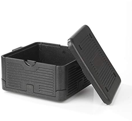 MAXXMEE Thermo- & Transportbox | Kühlbox faltbar und leicht | Take-Away, Einkäufe, Bier, Picknick bleibt stundenlang warm oder kalt | 17,5 Liter [schwarz]